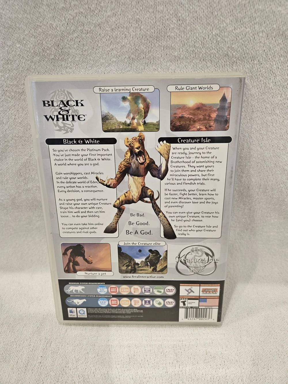 Black & White - Platinum Pack - Mac OS - 644247000630 - Includes Creature Isle.
